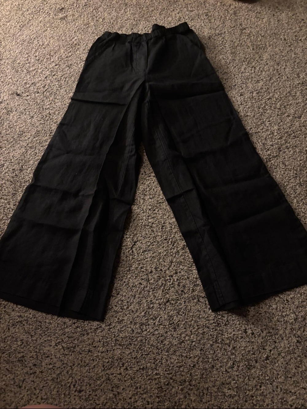 Frank and Eileen Black Wide-Leg Pants